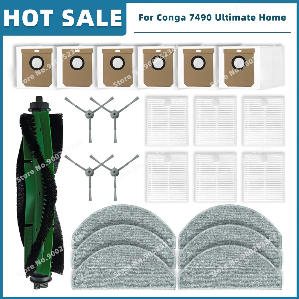 4 Panni Microfibra Per Conga 2499 Ultra Home Advanced | Ricambi Per Aspirapolvere