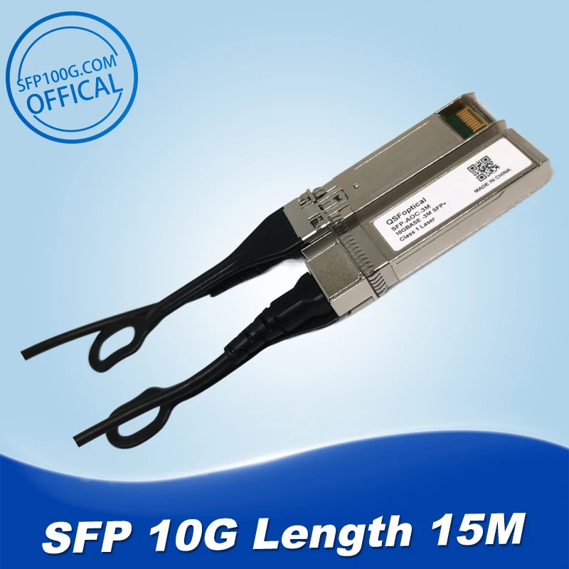 10G SFP+ AOC Cable 10Gbps Active Optical 3-100M for Cisco,Huawei,MikroTik,Intel,Dell...Etc Switch