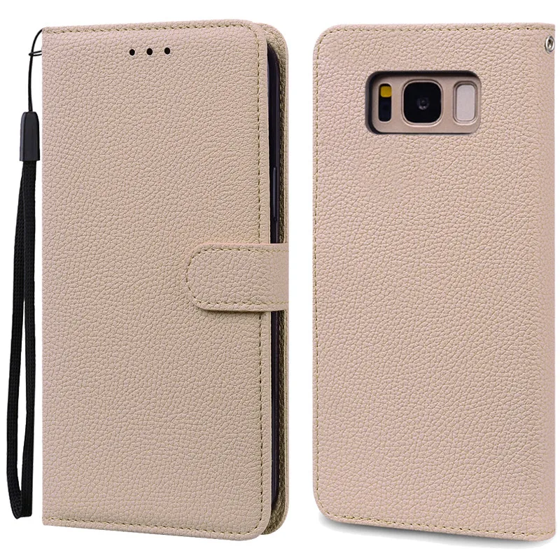 Luxurious Leather Wallet Flip Case for Samsung Galaxy S8 Plus