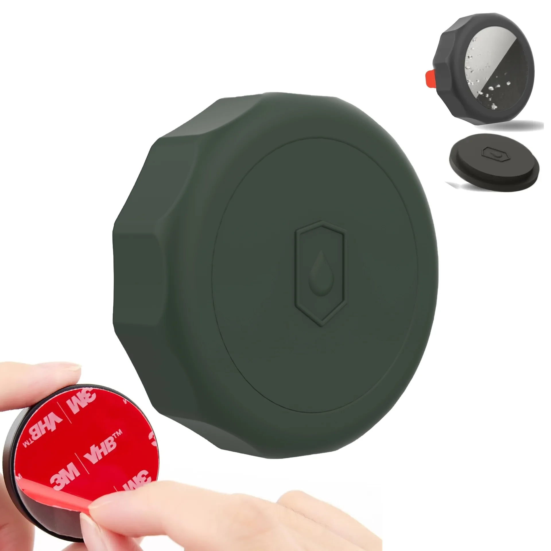 Magnetic Silicone AirTag Holder with Adhesive Sticker