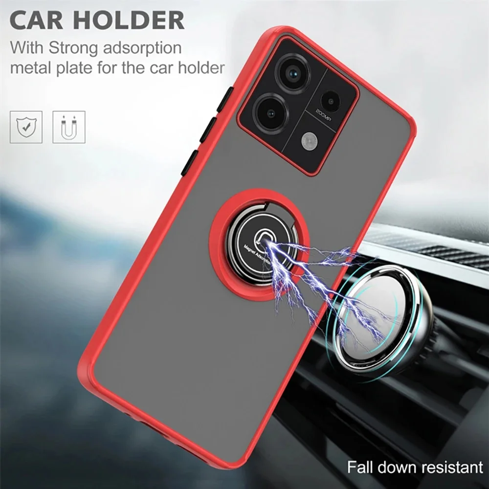 Ultimate Shockproof Armor Case with Magnetic Ring Holder – Heavy Duty Protection for Xiaomi Redmi Note Series