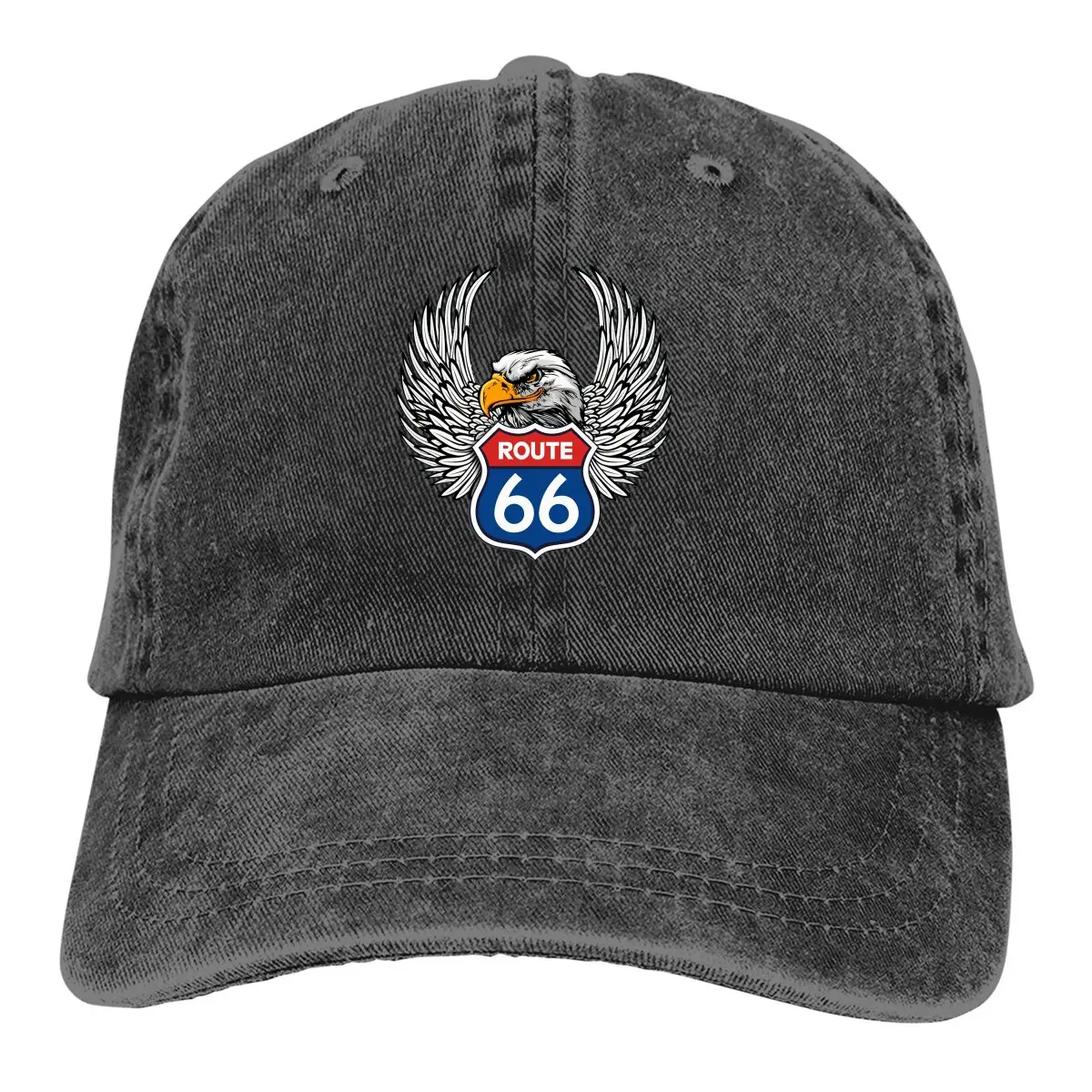 

Summer Cap Sun Visor EAGLE Hip Hop Caps Route 66 Cowboy Hat Peaked Hats