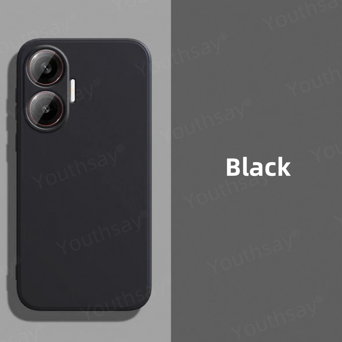 Soft Liquid Silicone TPU Phone Case with Camera Protector and Bumper Design