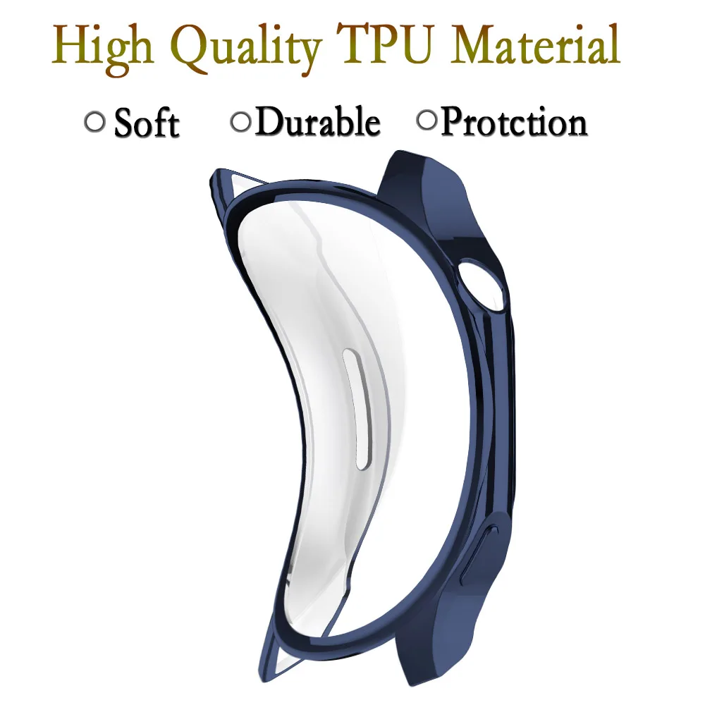 Transparent Soft TPU Screen Protector and Watch Case Cover
