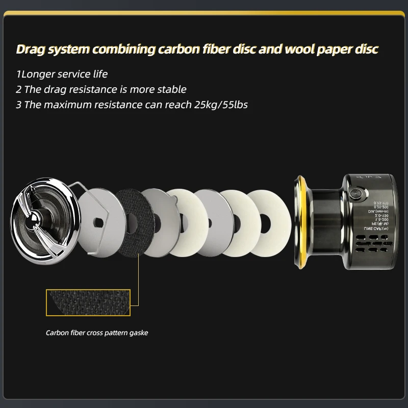 Alloy Metal Body Spinning Fishing Reel 25KG Max Carbon Washer Resistance 9 + 1bb MEREDITH EZGO SG1000-6000 Common to all waters spinning fishing reels fishing reels