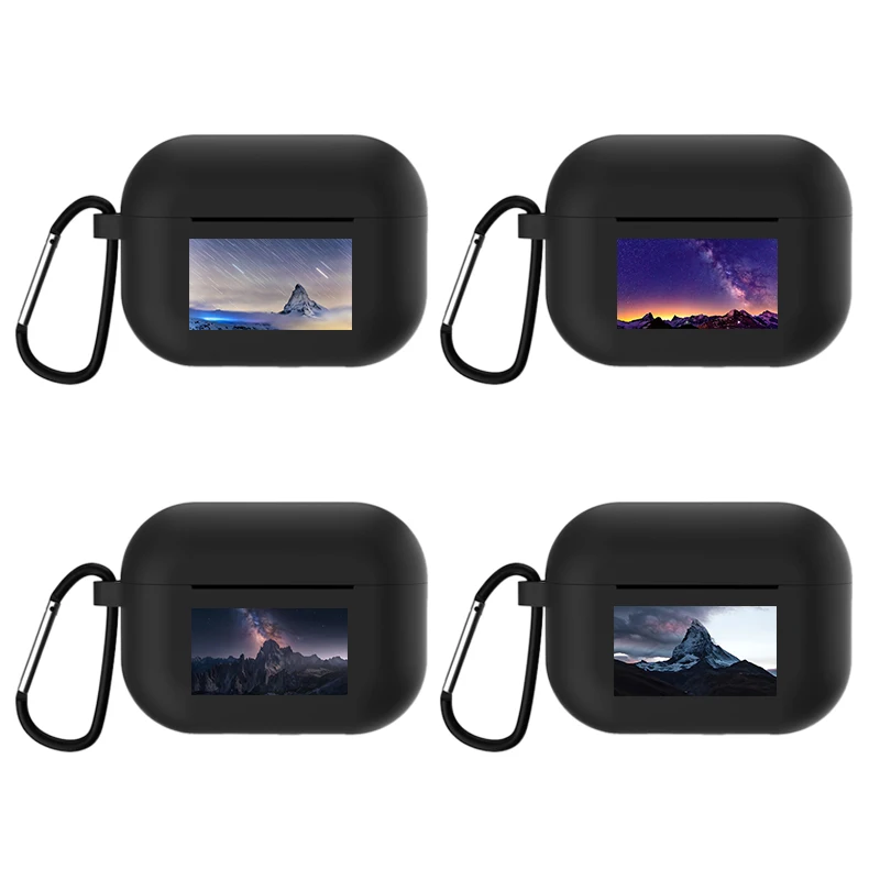 Retro Moon Estetica Snow Mountainfor Apple Airpods 1 O 2 Cover Antiurto Per Apple Airpods 3 Pro Airpods Pro2 Custodie Per Auricolari