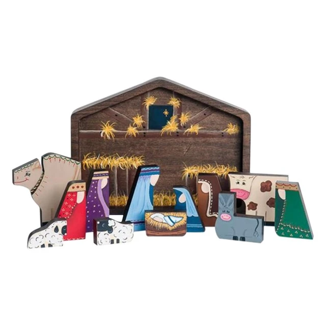 Puzzles de Jésus en bois Puzzle de la Nativité avec bois brûlé Design  Accessoires de décoration intérieure pour enfants