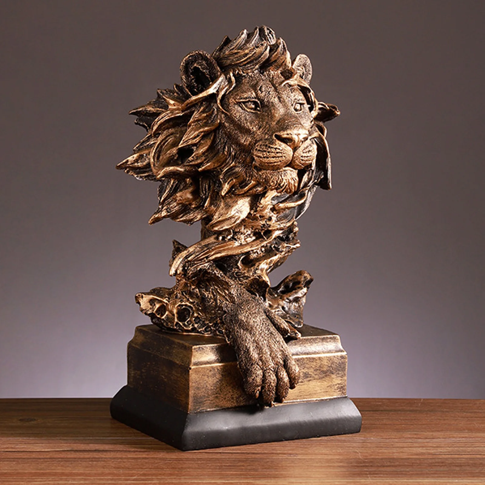 

Head Sculpture Head Sculpture Resin Vivid Lifelike Artistic Decorative Statue for Living Room Study Hallway