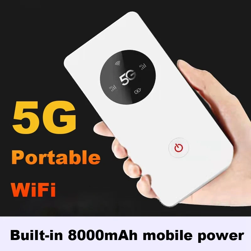 휴대용 무선 포켓 와이파이 모바일 핫스팟 내장 8000Mah, 5G 와이파이 라우터 전원| | - AliExpress