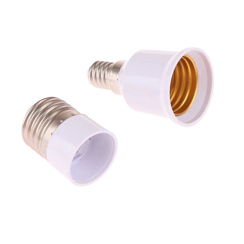 Lamp Bulb Holder Lamp Holder Lamp Base Socket Converter LED Lamp Base Lamp Socket Adapter White LED Bulb Converter E14 To E27/E27 To E14 Lamp Bulb Base Holder Female E27 Male Adapter Conversion Socket Adapter