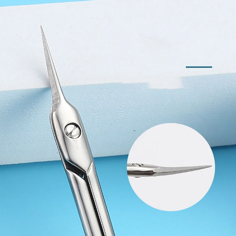 Cuticle Scissors Curved Nail Clipper Trimmer Dead Skin Remover Cuticle Cutter Professional Nail Art Tools Manicure Supplies