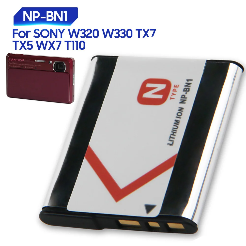 Batteria Di Ricambio Np-Bn1 Per Sony Dsc-Tx9C T99C Wx5C W570 Tx7C Tx7 Tx5 Tx5C Wx7 W350 W380 W620 W630 W670 W690 Wx30 Tx10 630Mah