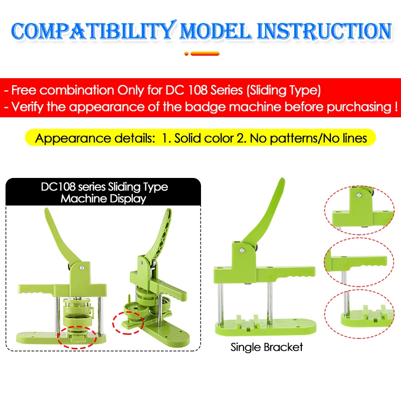 Multi-Size Badge Maker Interchangeable Die Set