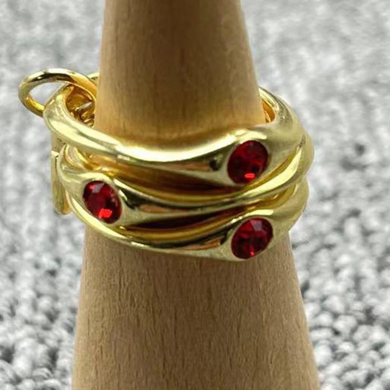 2023 New Unode50 Exquisite Fashion Galvanotecnica 925 Red Gemstone Women Romantic Holiday Jewelry Gift