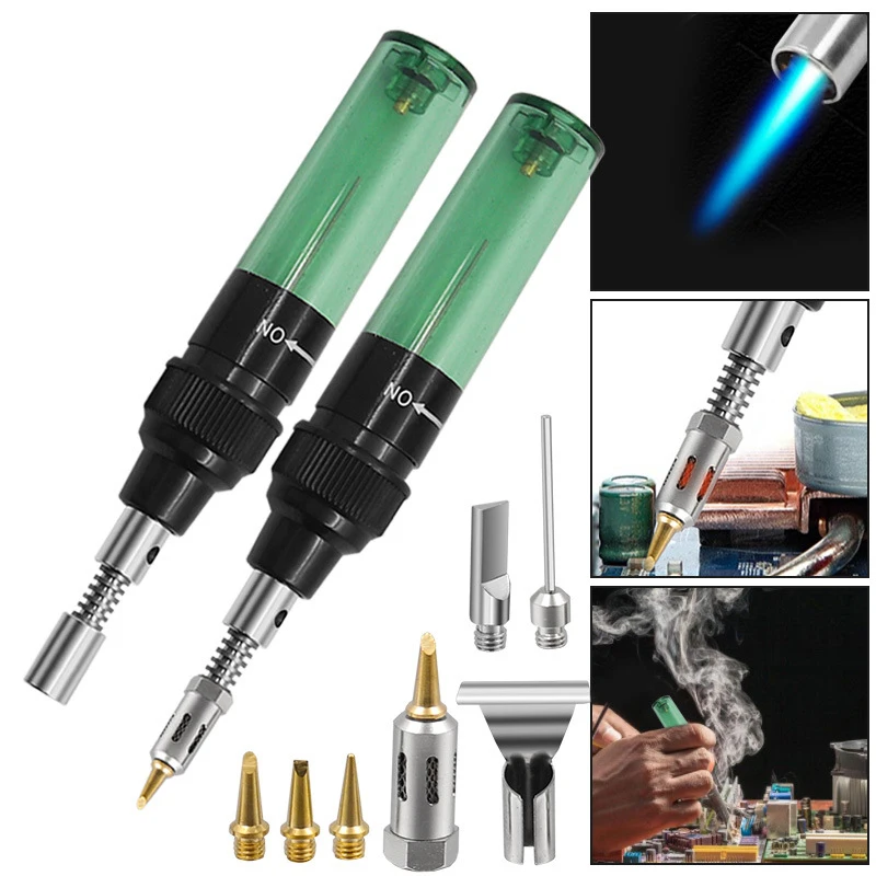 5/6pcs Universal Cordless Refillable Gases Soldering Iron Pen Kit Portable Gases Soldering Iron Welding Tool Set for Electronics 50ml universal soldering paste thinner auxiliary heat bga pcb smt parts welding repair tool soldering gel tin cream thinner