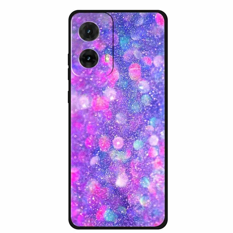 Colorful Painted Cat TPU Soft Silicone Phone Back Cover - Cute Design