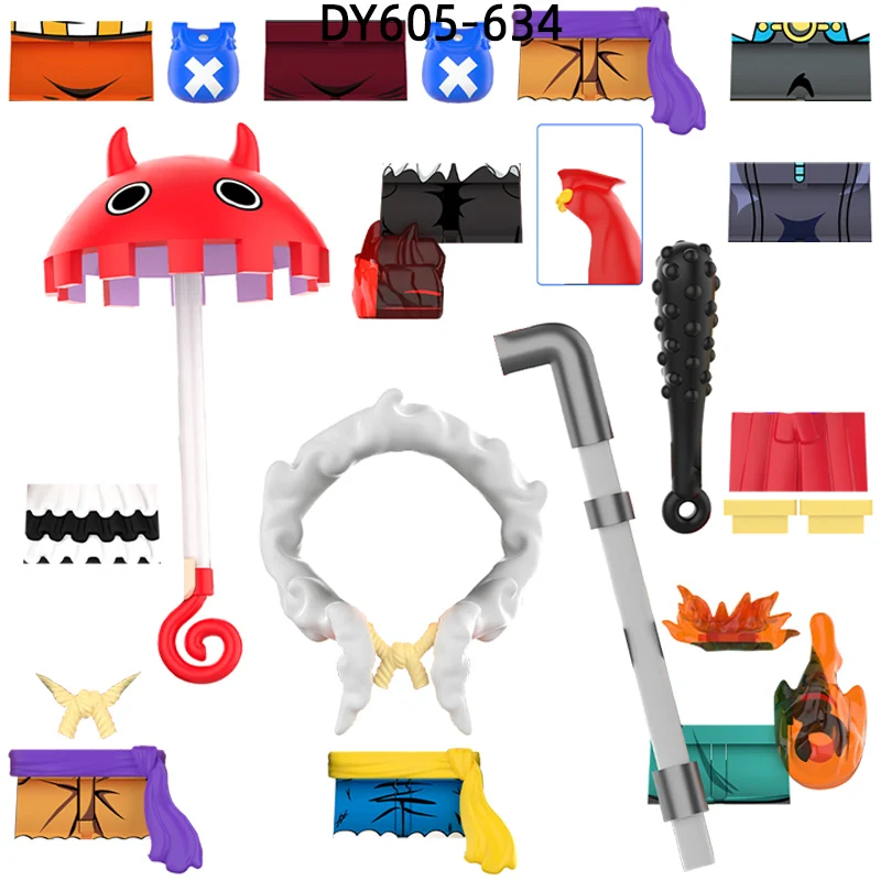 The Action Figures Weapons Pants Hair Parts Model Blocks MOC Bricks Set Gifts Toys For Children DY601 DY627 DY633 DY655 — view 5
