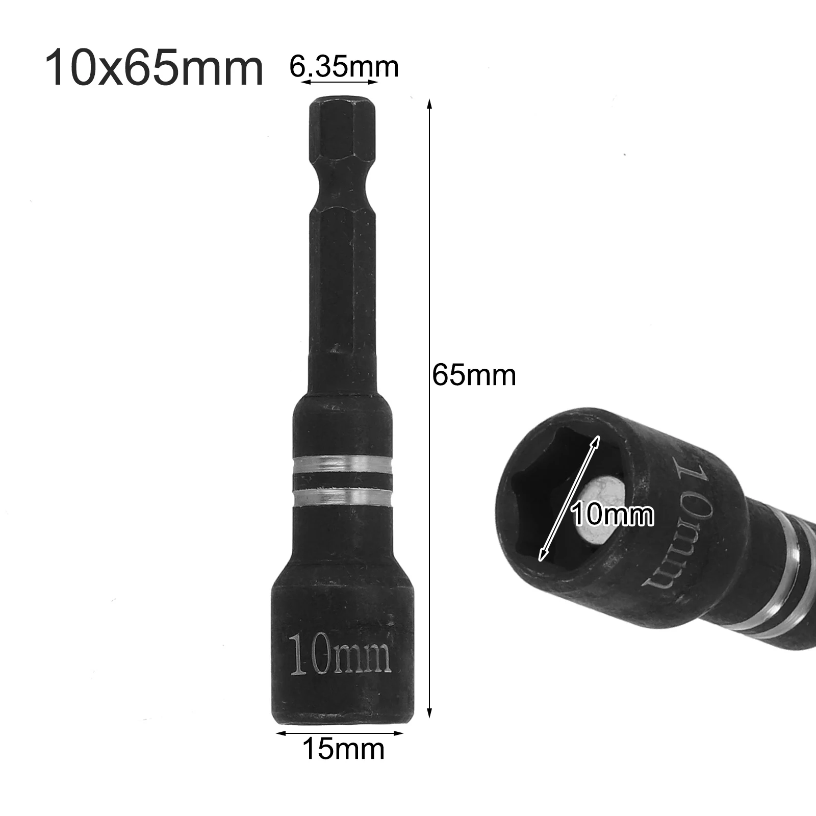1Pcs 8mm Magnetische Mutter Schraubendreher Buchse Bit Hex Schaft Fahrer Adapter Steckschlüssel Für Bohrmaschinen Fahrer Buchse Kit – Detail 22