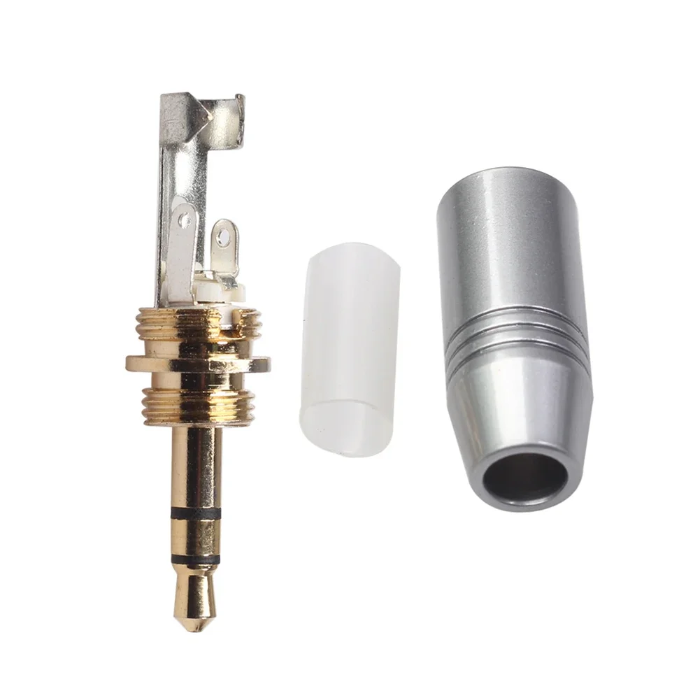 6.35mm Male to 3.5mm Female Plug with 3.5mm Screw Jack Headphone Audio Adapter Audio Video Cable Adapter Locking Cable