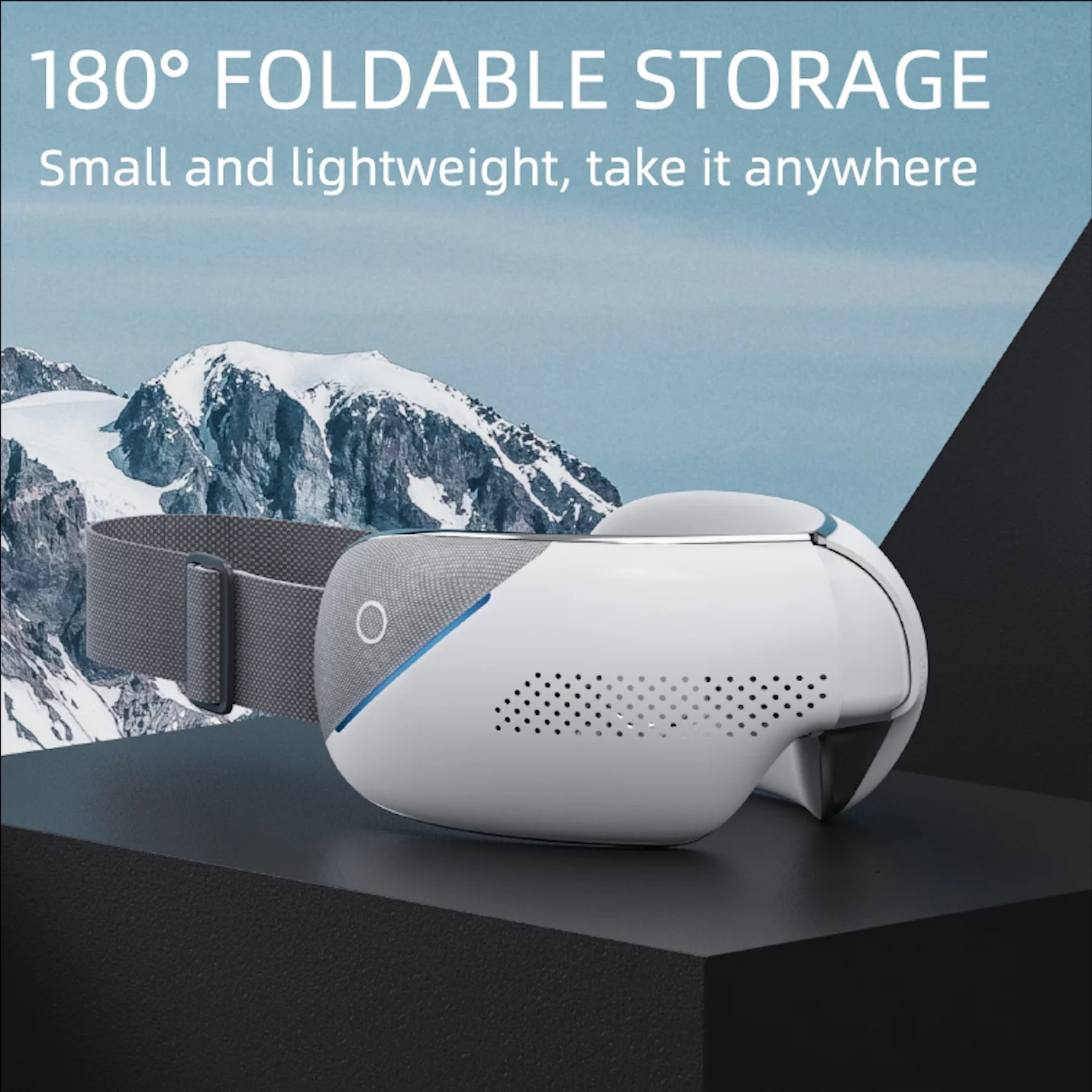 Portable Visible Eye Massager with Bluetooth Music Eye Care Device Sleep Eye Mask with 4 Mode Massage Muscle Gift for Mom Dad