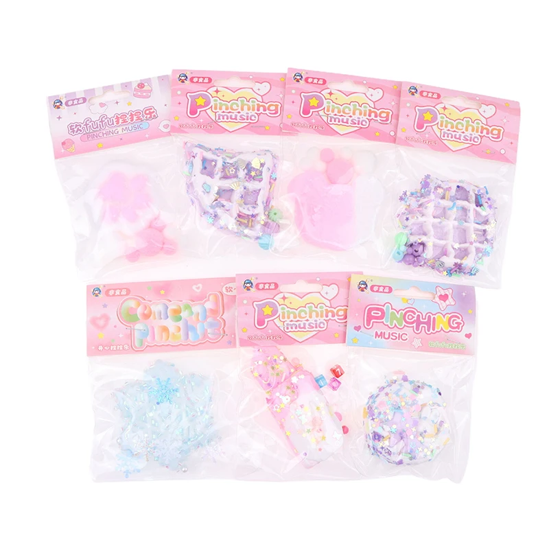 Cartoon Kawaii Waffle Cat Paw PU Slow Rebound Toy Children Decompression Props