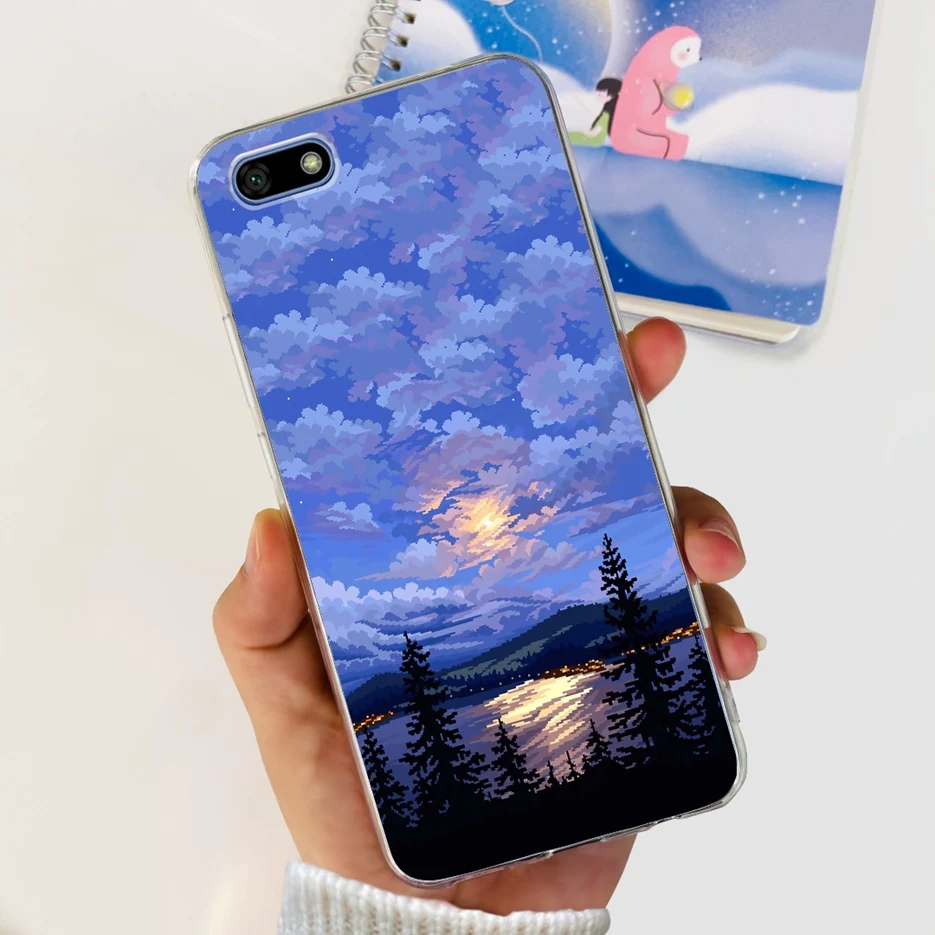 Luxury Painted Clear Silicone Soft Phone Case - Decorative Back Cover