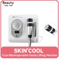 2024 New Skin Cool Cryo-Electroporation Facial Lifting Machine Lymph Circulation Dark Eye bags Double Chin Yellowish Removal 1