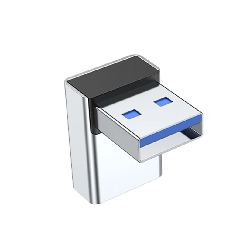 90도 왼쪽 오른쪽 아래로 각도 USB 남성 여성 확장 커넥터 어댑터 노트북 USB 충전기 변환기