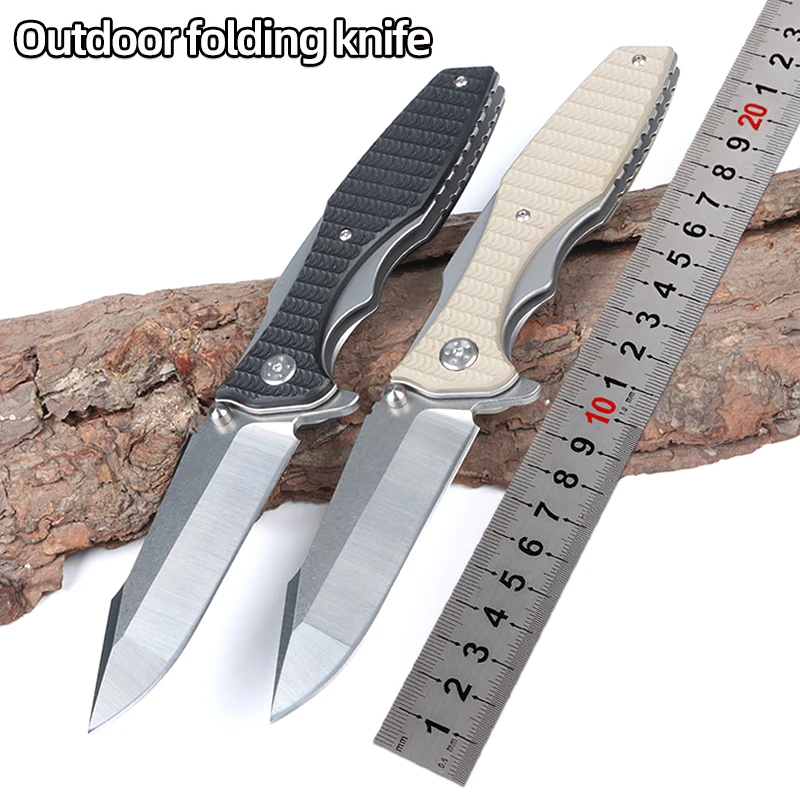 

8Cr13Mov Pocket folding knife With G10 Handle For Outdoor Camping Survival Hunting EDC Tool