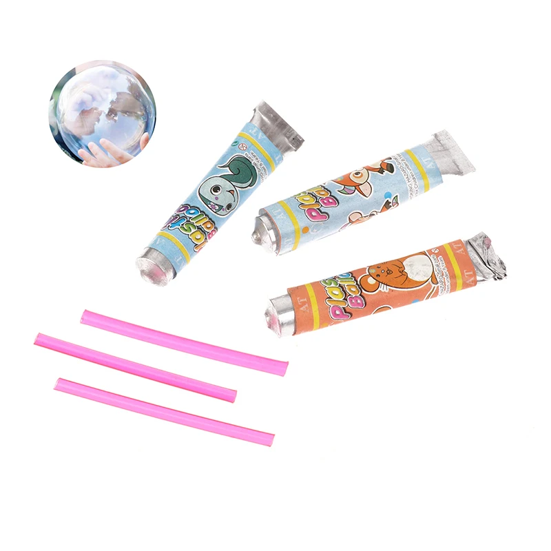 4PCS Classic Props Magic Bubble Glue Toy Blowing Colorful Bubble Ball Plastic Balloon Won't Burst Safe For Kids Boys Girls Gift 6
