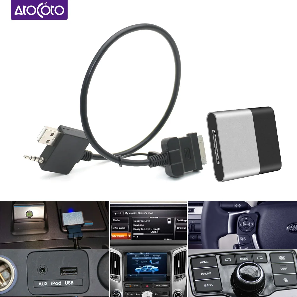 Adaptateur Bluetooth 5.0 Aptx-hd Aux Pour Audi Mmi Ami, Interface De  Musique Pour Vw Mdi Pour Mercedes Avec Connecteur Ipod 30 Broches -  AliExpress