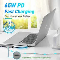 USB 3.0 Hub For Laptop Adapter PC Computer PD Charge Dock Station RJ45 HDMI-compatible TF/SD Card Notebook Type-C Splitter - Image 3