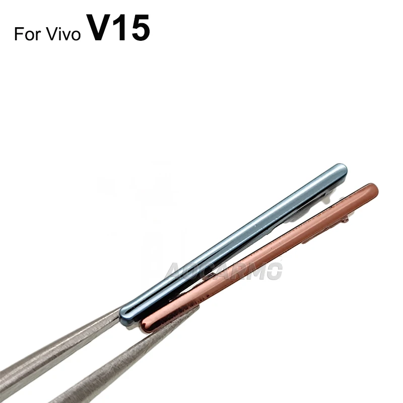 Aocarmo For Vivo V15 V15Pro 전원 켜기/끄기 볼륨 버튼 측면 키 교체 부품