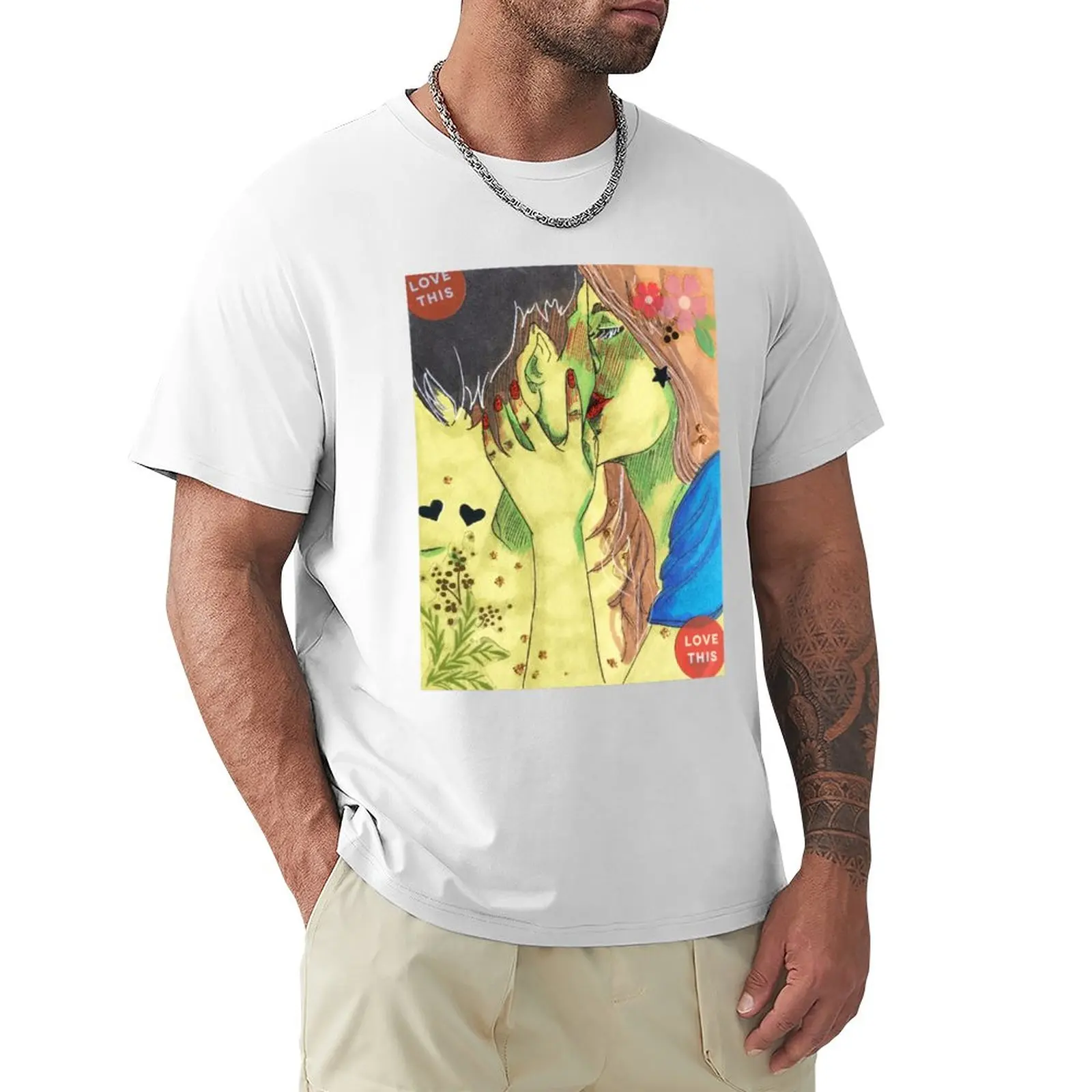 

Love from outer space T-Shirt summer top Blouse plain mens t shirts pack