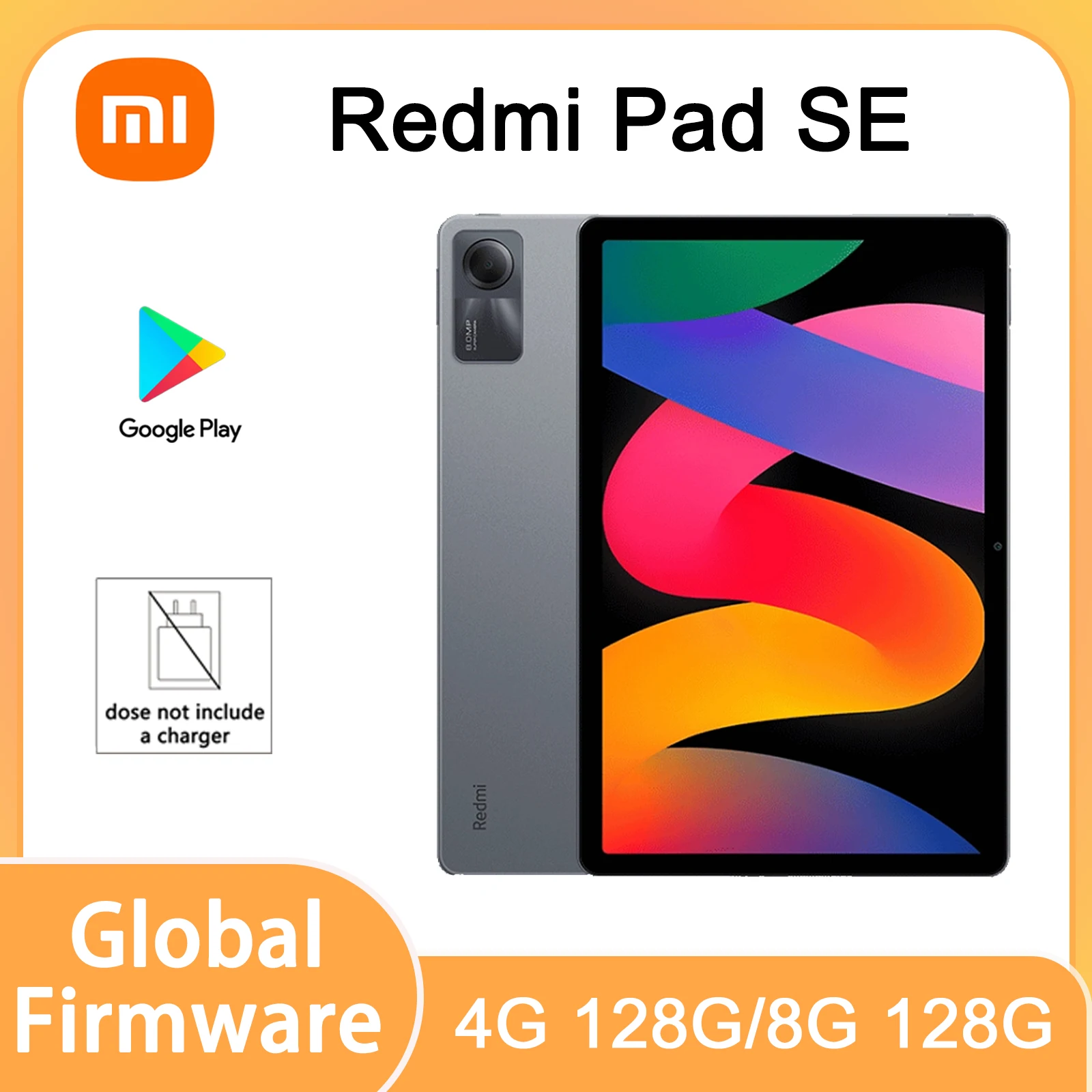 XiaoRed Pad SE (6G 128G/8G 128G ROM) GSM Unlocked 11"(Gray Global) Used Pad no charger