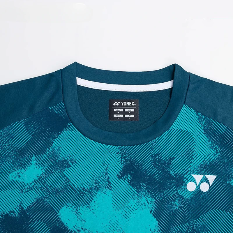 New YONEX Badminton suit, sports T-shirt, short sleeved Ansalong men's tournament fan suit, quick drying 16697
