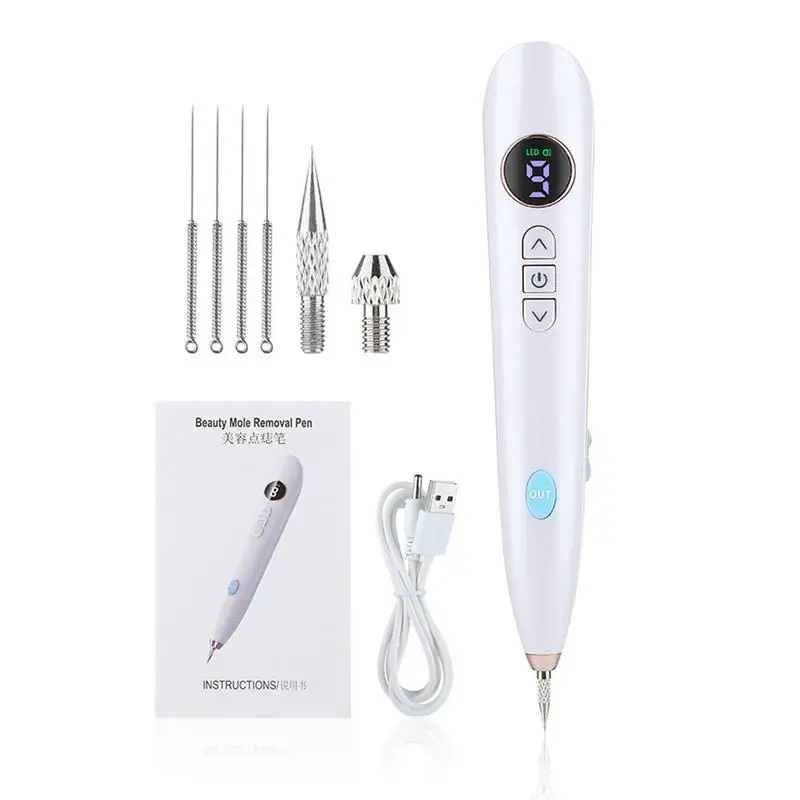 9 Level Electric Freckle Skin Mole Dark Spot Remover Pen Skin Tag Remover Dark Spot Wart Speckle Tattoo Removal Pen Plasma