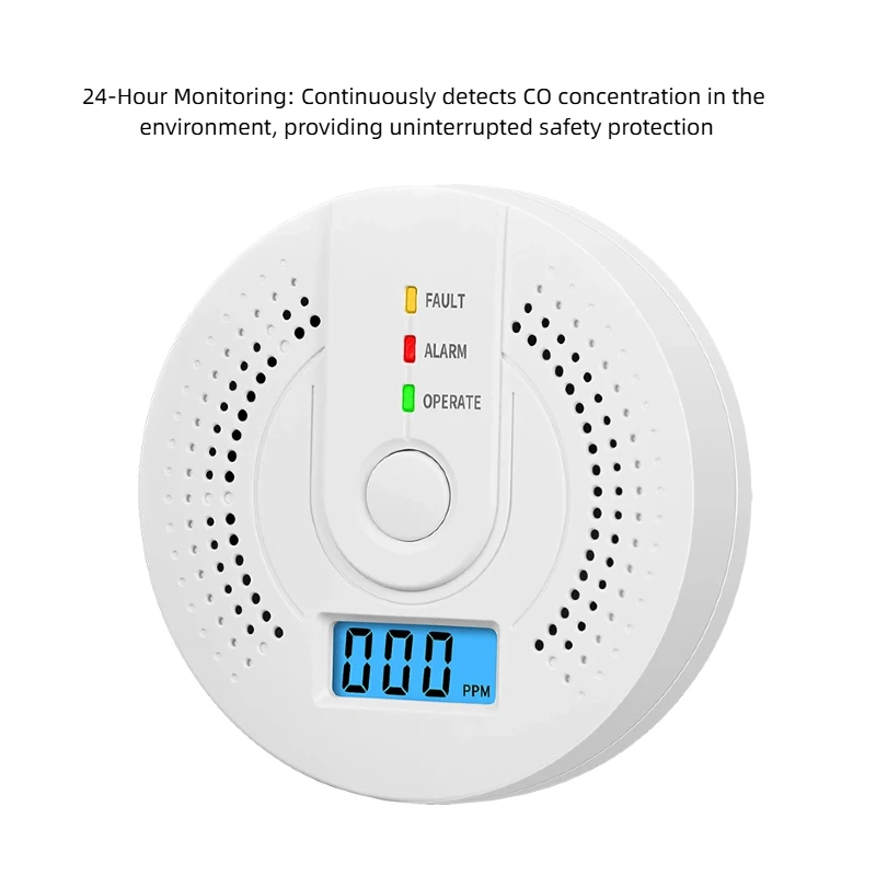 HOMEFISH Carbon Monoxide Alarm Home Hotel