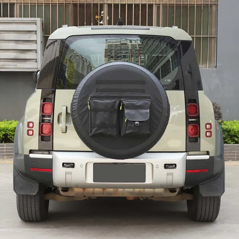 FTAPACCE ABS Spare Tire Cover For Land Rover Defender 90 110 130 – 2020-2025 Models, Santorini Black & Matt Black 10 thumbnail image