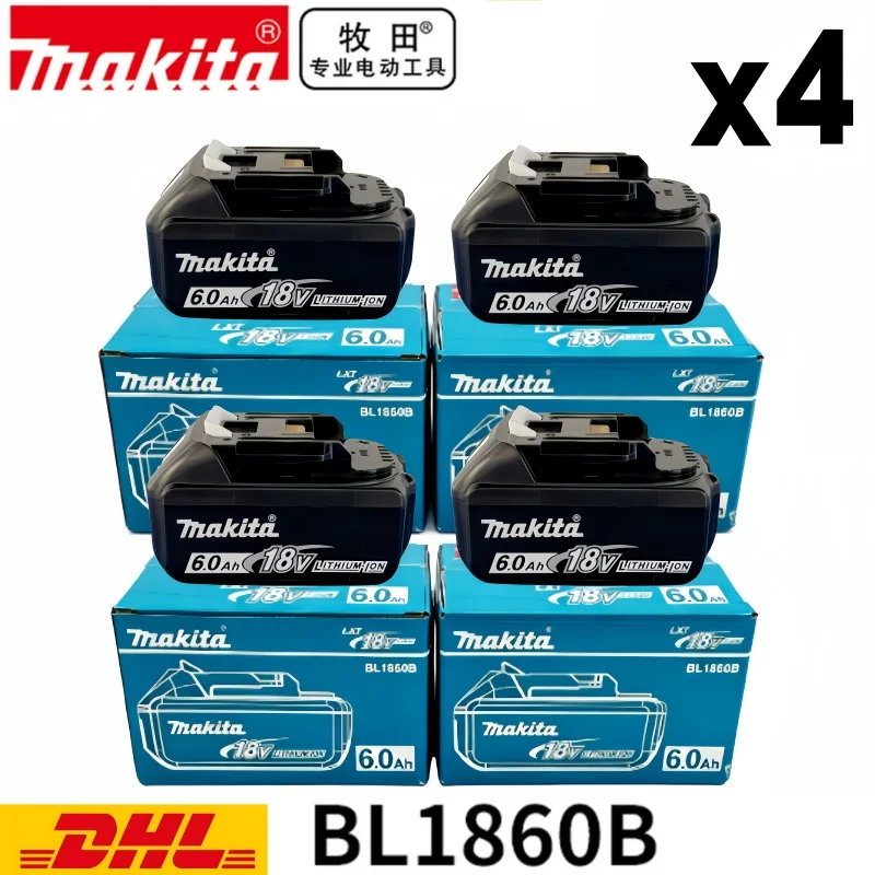 18v Battery Genuine 6AH makita BL1860 6ah Li-ion Replacement LXT BL1850 BL1840 for 18V Screwdriver with BMS
