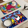 Britto Quick Drying Dish Mat Printed Kitchen Non-slip Coffee Cup Pad Drain Mats Dinnerware Cup Bottle Placemat 3
