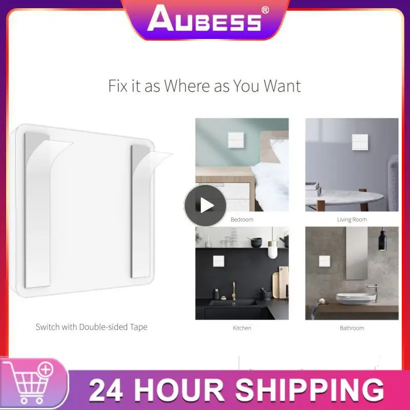 

Беспроводной кнопочный переключатель Tuya, 4 клавиши, 12 режимов работы, работает с приложением Smart Life