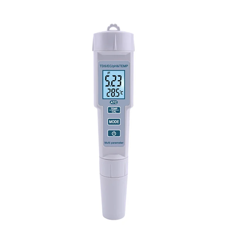 

Test Pen Water Quality Detector PH-686 Four-in-one PH/EC/TDS/ Temperature Measuring Tool PH Hardness Conductivity YZ