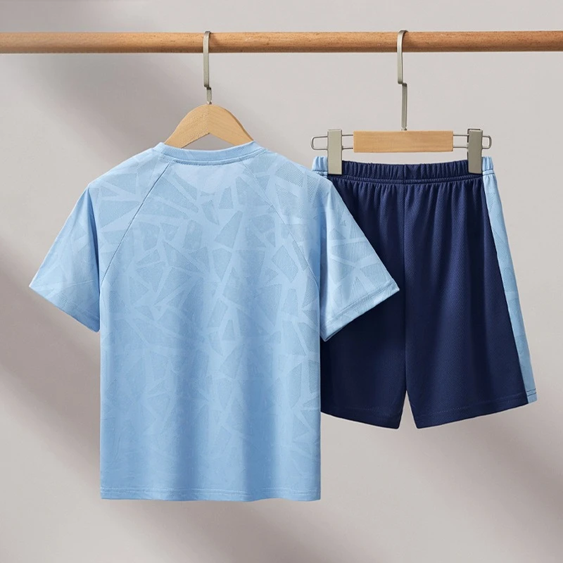 어린이 운동복 세트 빠른 건조 의류 운동복 어린이 Activewear Tracksuit   소녀 소년 남여 착용 의류