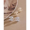 Mchic Wholesale Cubic Zirconia Chic Shiny Fashion Flower Stud Earrings for Women Allergy Prevention Exqusite Jewelry 1