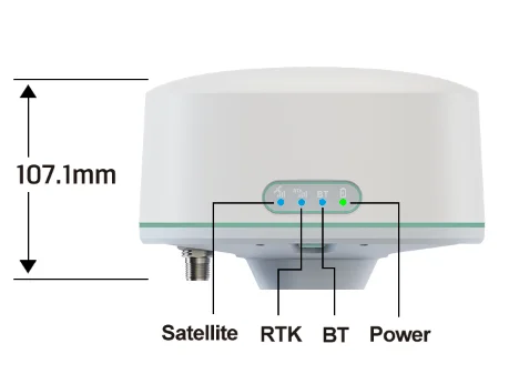 견고한 고정밀 GNSS IP67 BT RTK 베이스 스테이션 (광산 굴삭기용)