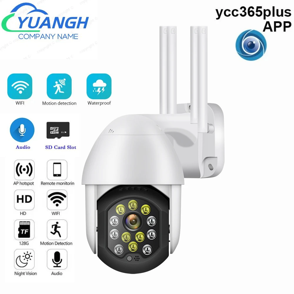 

YCC365 Plus Outdoor Surveillance WIFI IP Camera 1080P Waterproof Wireless Security Protection Camera Full Color Night Vision