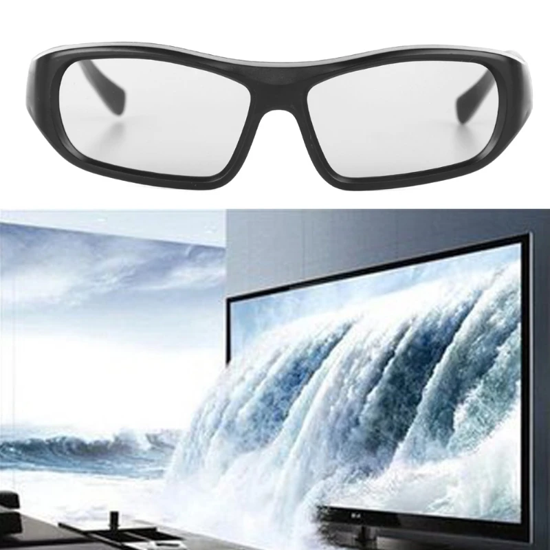 Lunettes stéréo 3D passives polarisées circulaires, Black COMPANY 3 pour TV, Real D, Cinémas