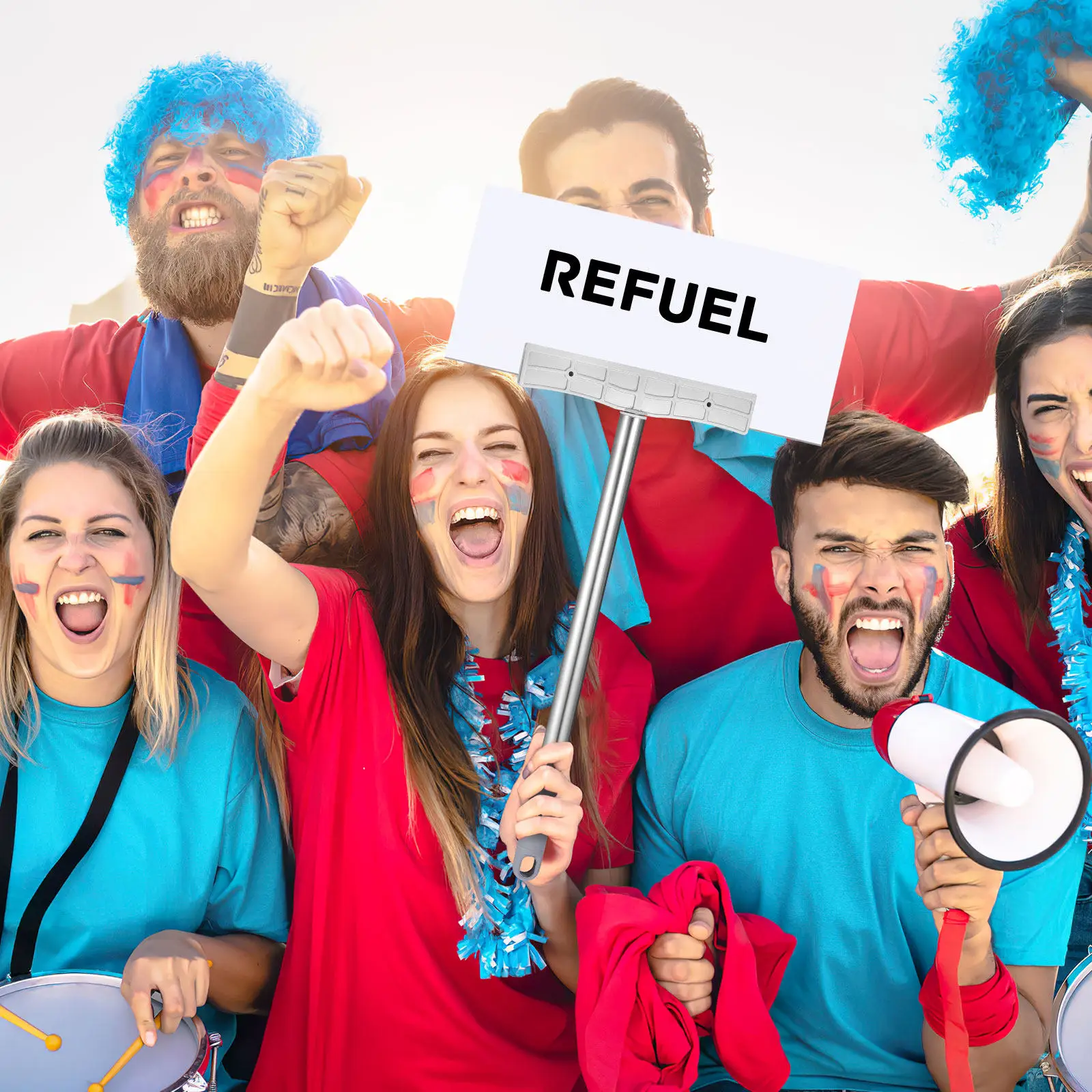 2Pcs 스테인레스 스틸 간판 홀더 막대 휴대용 간판 막대 퍼레이드 환영 스포츠 회의 디스플레이용 다목적