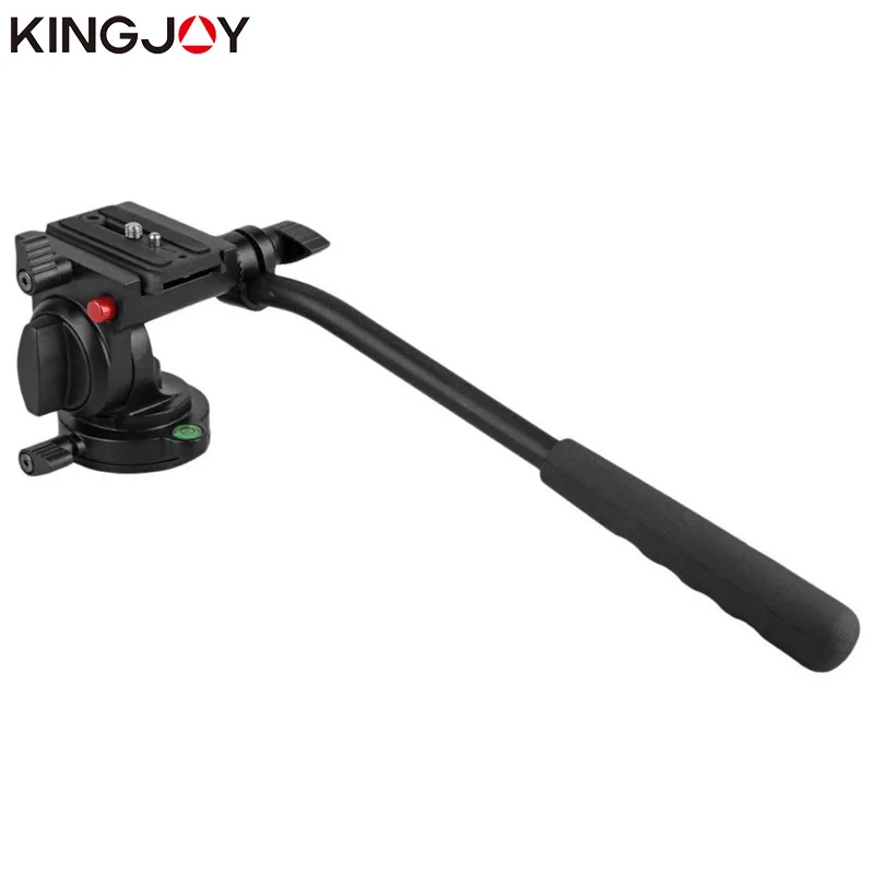 Camera Panoramic Head KINGJOY Official KH-6750 Panoramic Tripod Head Hydraulic Fluid Video Head For Tripod And Monopod Camera Holder Stand SLR DSLR